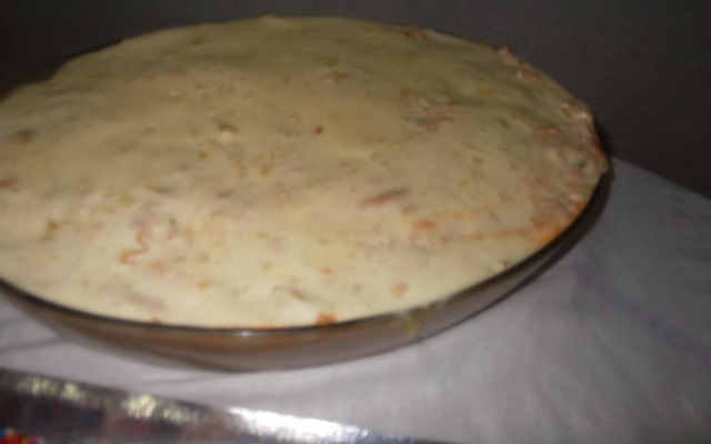 Lasanha de frango com molho branco