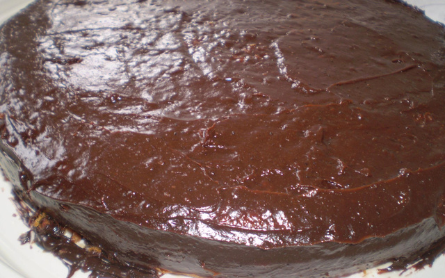 Bolo de maracujá com chocolate