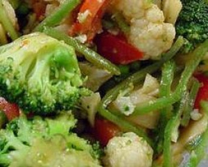 Legumes na panela de pressão