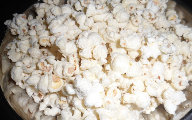 Pipoca com leite ninho