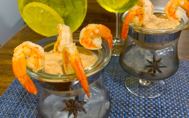 Coquetel de camarão