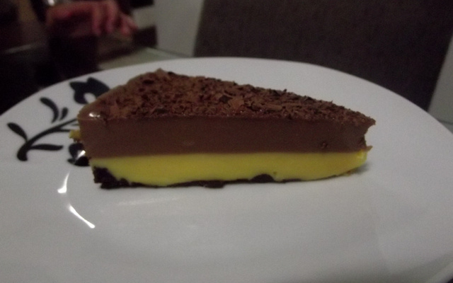 Torta de maracujá com chocolate