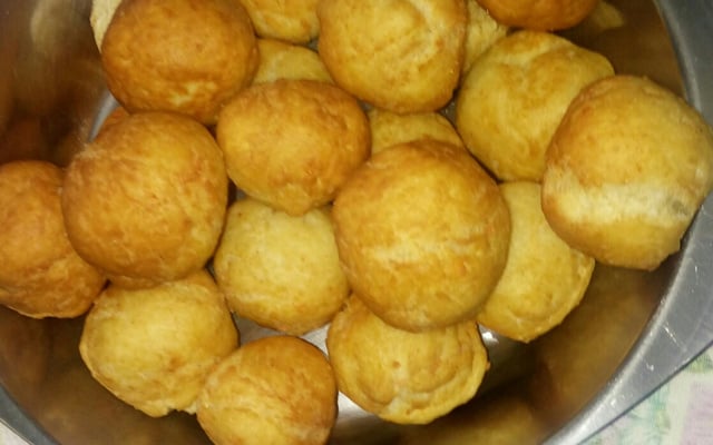 Bolinho de chuva salgado diferente