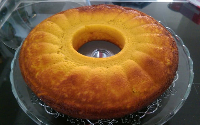 Bolo de cenoura com limão