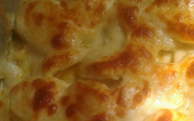 Batata gratinada no forno