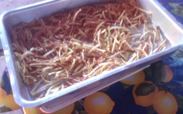 Batata palha no forno