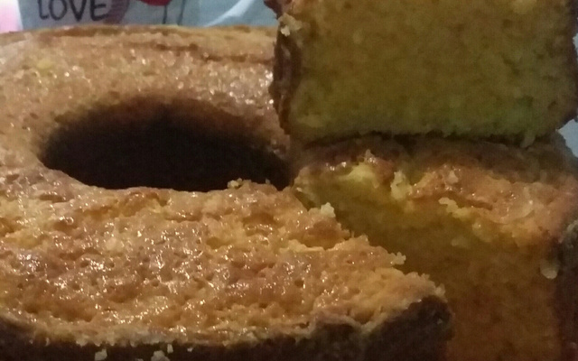 Bolo de milho no liquidificador