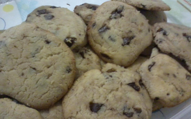 Cookies com pedaços de chocolate