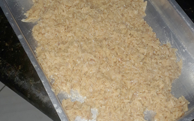 Cocada com leite condensado