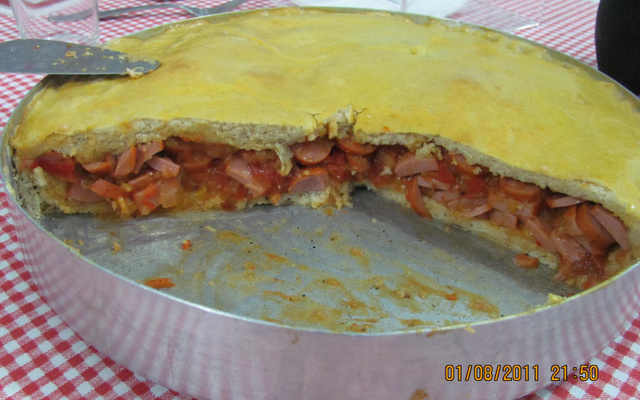 Cachorro quente de forno