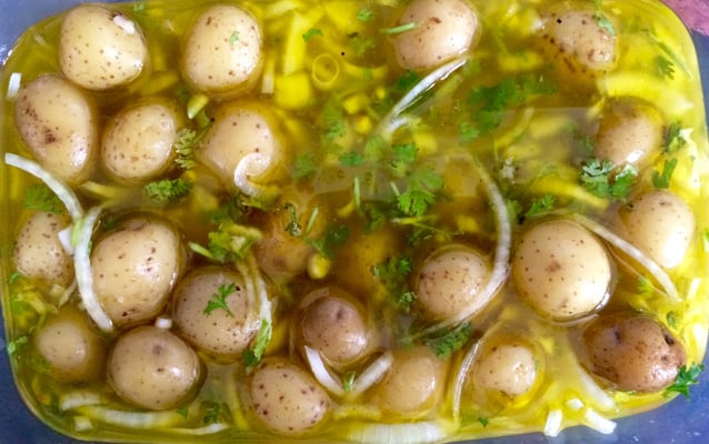 Batatas ao vinagrete