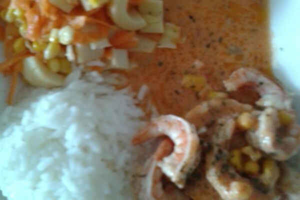 Surubim com camarão assado ao molho especial