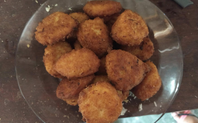 Bolinho de arroz vegano