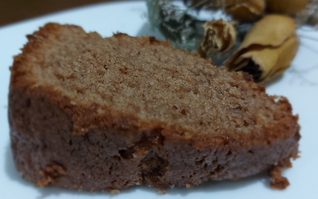 Bolo de banana com chocolate