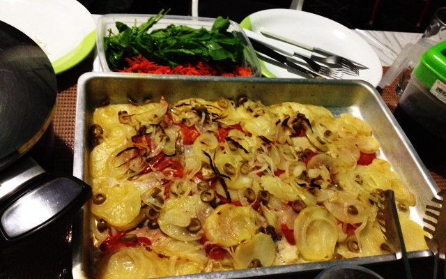 Filé de panga ao forno