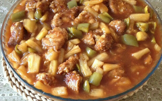 Carne de porco agridoce