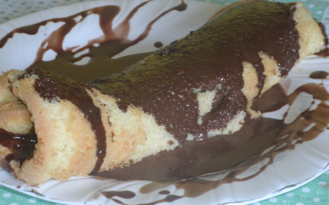 Rocambole de chocolate