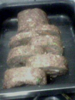 Rocambole de carne moída