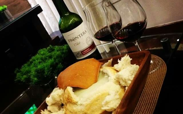 Queijos no pão italiano