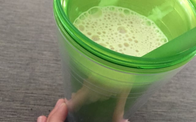 Milk shake de chocolate sem sorvete