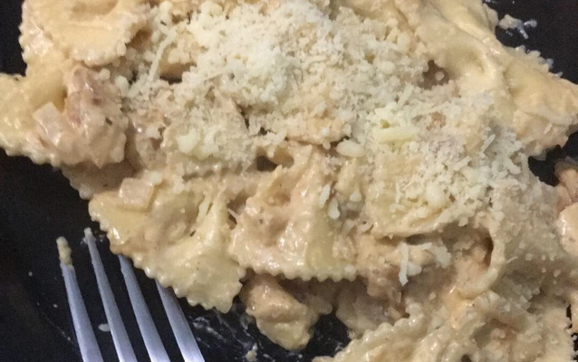 Macarrão ao molho branco (sem carne)