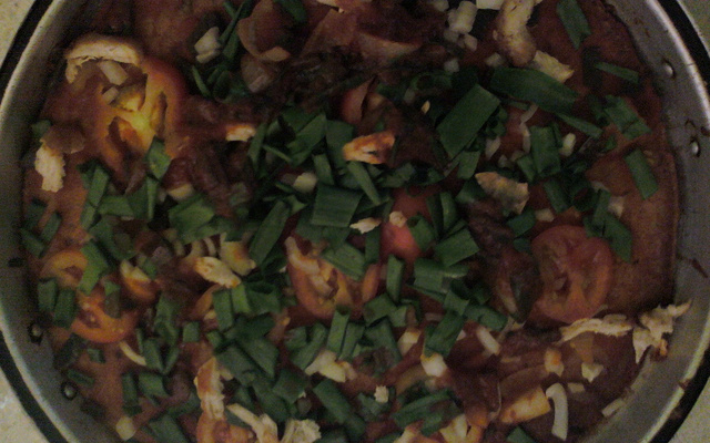 Pizza simples de maizena de liquidificador