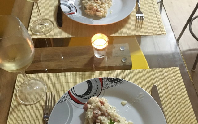 Risoto de linguiça blumenau