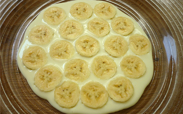 Banana com molho de maçã