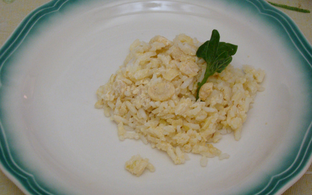 Arroz à piamontese do Junior