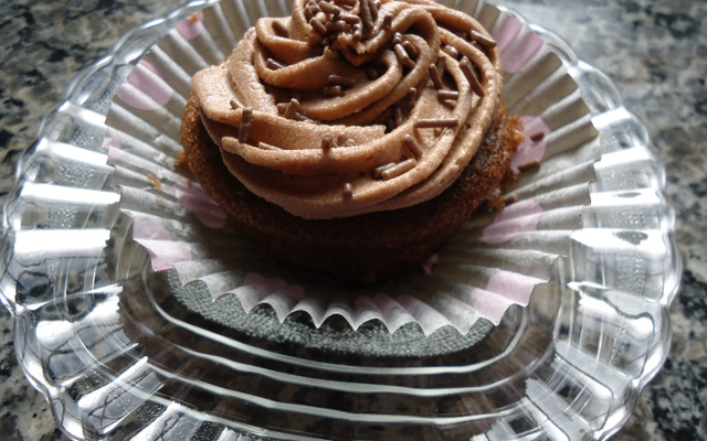 Cupcake de Chocolate com Creme amanteigado de Chocolate