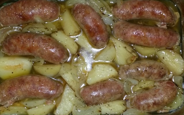 Linguiça assada