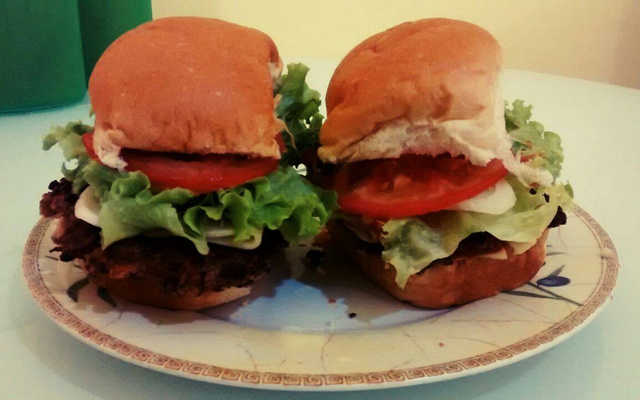 Hambúrguer vegetariano do Jasar