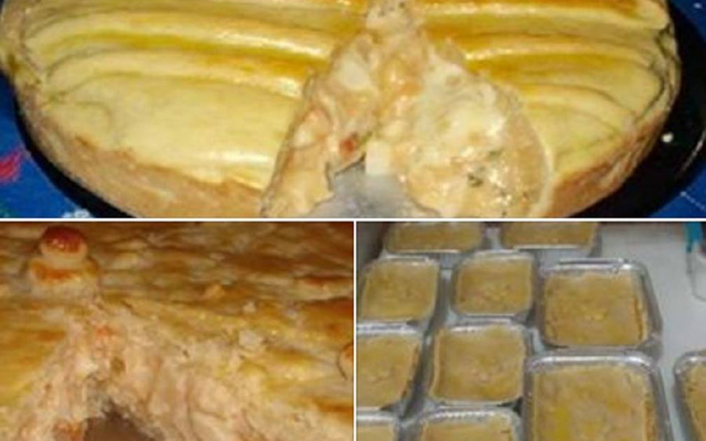 Torta cremosa de palmito