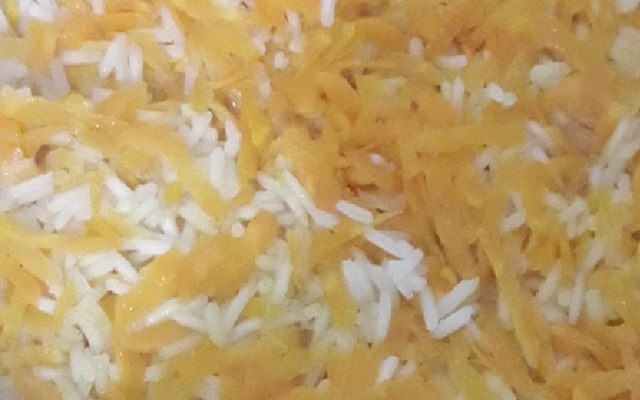 Arroz com cenoura