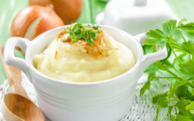 Purê de batatas com Cream Cheese