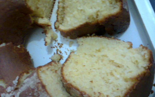 Bolo de farinha de milho