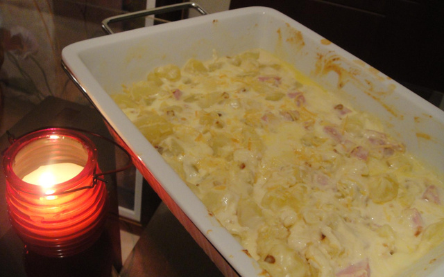 Batata gratinada da Biu