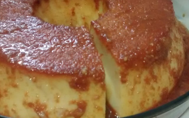 Pudim de pão de liquidificador