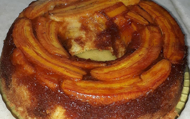 Bolo cuca de banana