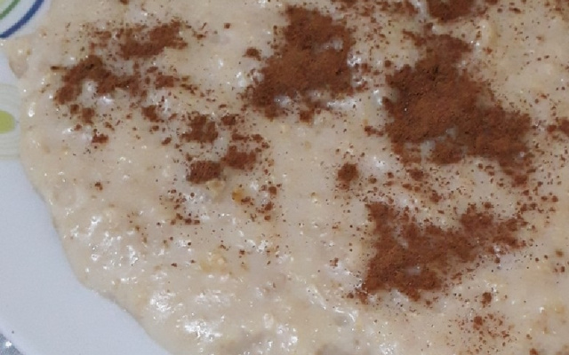 Papa de aveia com leite condensado