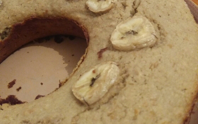 Bolo de banana de liquidificador