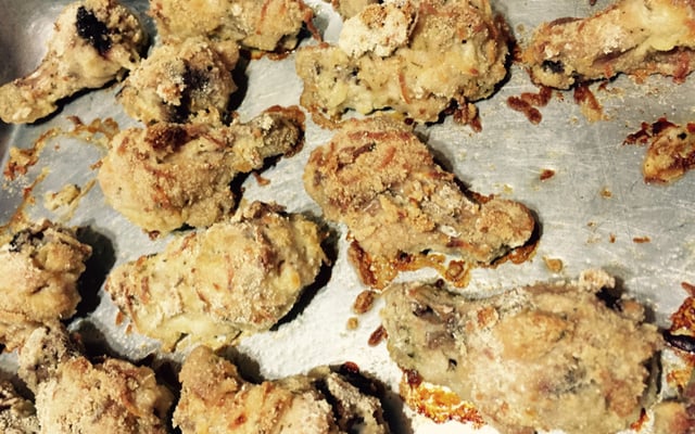 Frango à milanesa no forno