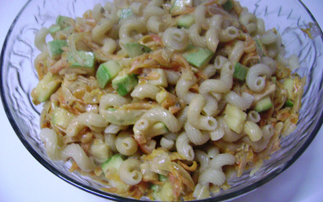 Rigatoni com legumes