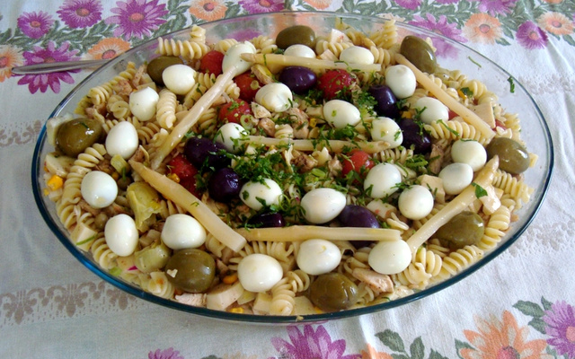 Salada de macarrão à la Fernando Di Buriasco