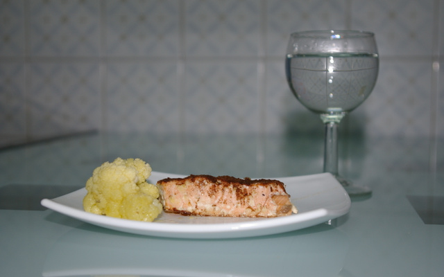 Salmão com canela