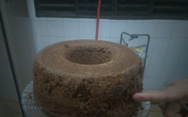 Bolo simples de chocolate
