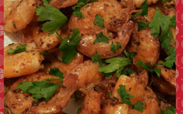 Camarão alho e óleo realli