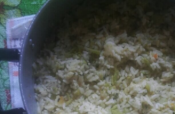 Arroz com brócolis