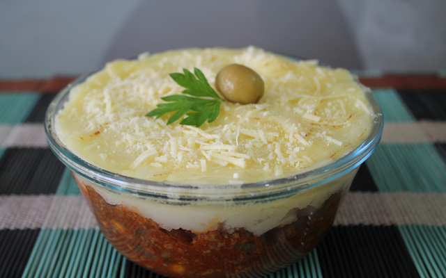 Escondidinho de batata com carne moída