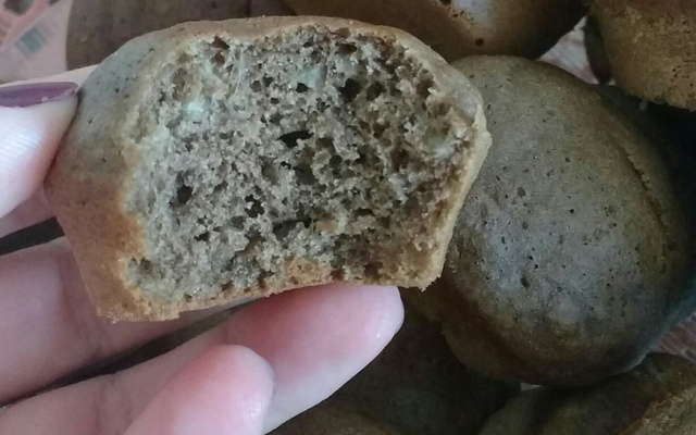 Cupcake de banana com cacau